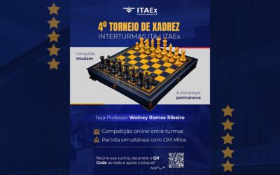 Estão abertas as inscrições para o 4º Torneio de Xadrez Interturmas ITA|ITAEx