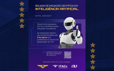 Edital ITA, ITAEx e Nubank abre bolsas de Iniciação Científica em Inteligência Artificial
